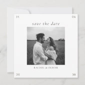 White & Sage | Chic Floral Wedding  Save The Date (Vorderseite)