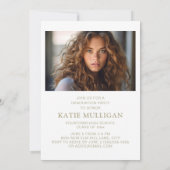 White Sage Green Abschluss Ankündigung Foto (Rückseite)