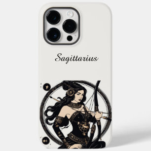 White Sagittarius Zodiac Sign iPhone / iPad Gehäus Case-Mate iPhone 14 Pro Max Hülle
