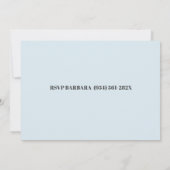 White Sailboat Ocean 50. Boot Geburtstag Einladung (Rückseite)