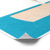 White Sailboat Poster (Ecke)