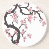 White Sakura - japanisches Design Untersetzer (Vorne)