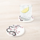 White Sakura - japanisches Design Untersetzer (Seite)