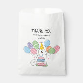 White Samoyed Birthday Party Vielen Dank für Ihr I Geschenktütchen (Vorderseite)