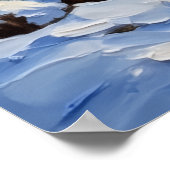 White Samoyed Christmas Boat Holiday Poster (Ecke)