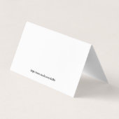 White Sand Beach Business Card Visitenkarten (Rückseite)