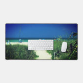 White Sand Beach Desk Mat Schreibtischunterlage (Tastatur & Maus)