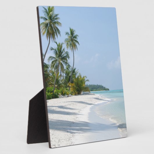 White Sand Beach Fotoplatte (Seite)