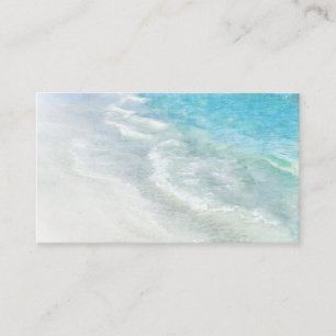 White Sand Beach Wasserfarbe - Aquamarines Aqua T Visitenkarte