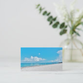 White Sand Business Cards Visitenkarte (Stehend Vorderseite)