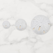 White Sand Dollar Beach Hochzeitstisch Confetti Konfetti (Vorderseiten)