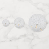 White Sand Dollar Beach Hochzeitstisch Confetti Konfetti (Rückseiten)