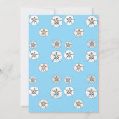 White Sand Dollars Danke Karte (Rückseite)