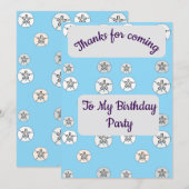 White Sand Dollars Danke Karte (Vorne/Hinten)