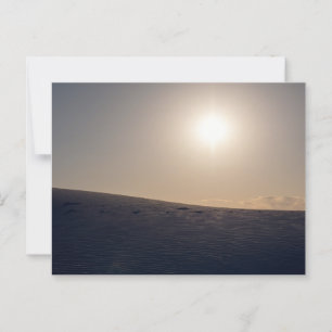 White Sand Dunes Nationalpark Sunset Postkarte