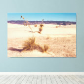White Sand Yuccas Leinwanddruck (Insitu (Holzboden))