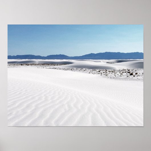 White Sands Blue Sky New Mexico Poster (Vorne)