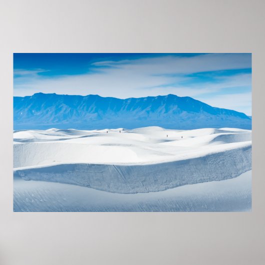 White Sands Mountains Poster (Vorne)