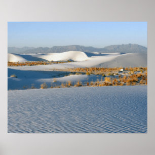 White Sands National Monument, Transversal Dünen Poster