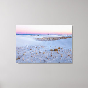 White Sands National Park bei Sonnenuntergang Leinwanddruck