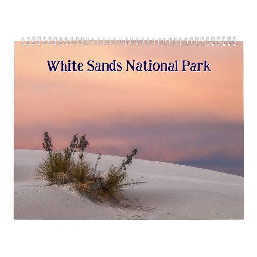 White Sands National Park Landscapes Kalender (Titelbild)