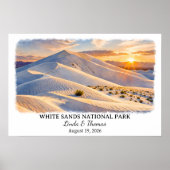 White Sands National Park New Mexico Poster (Vorne)