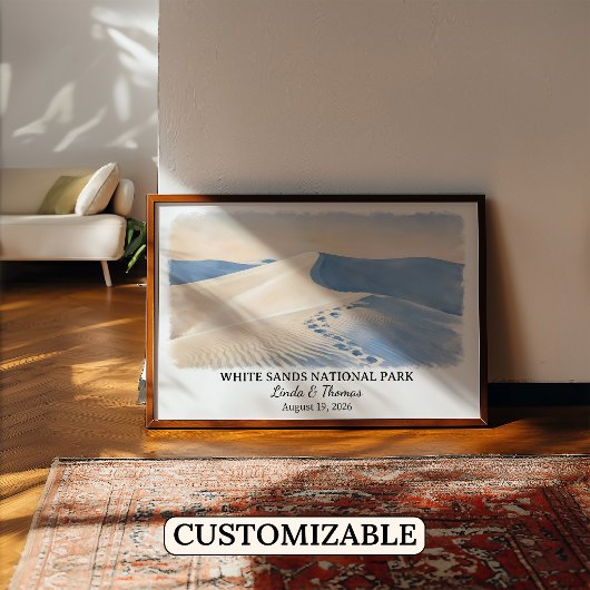 White Sands National Park New Mexico Poster