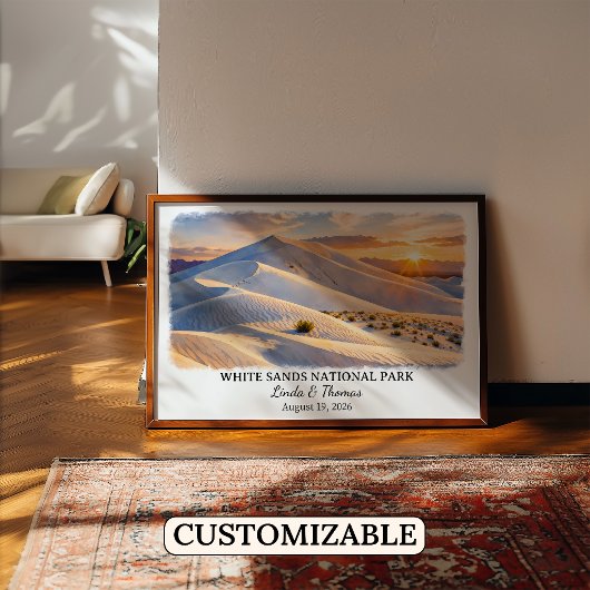 White Sands National Park New Mexico Poster