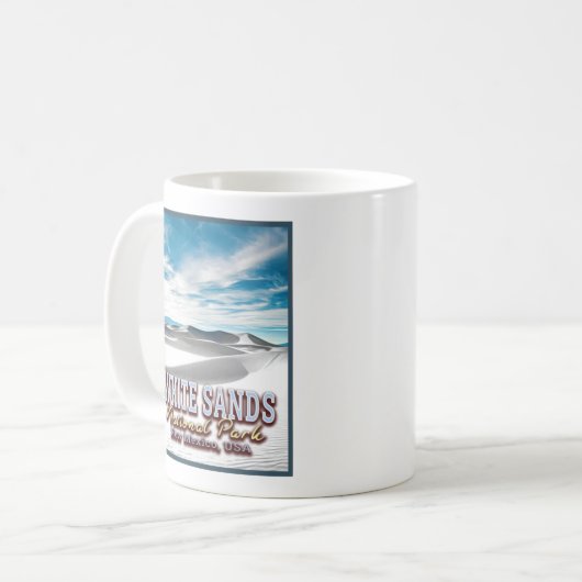 WHITE SANDS NATIONAL PARK - NEW MEXICO USA KAFFEETASSE (Vorderseite Links)