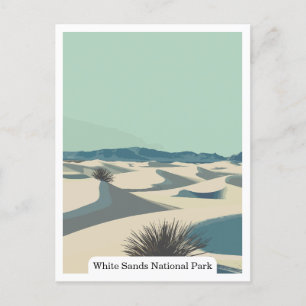 White Sands National Park, New Mexico USA Postkarte