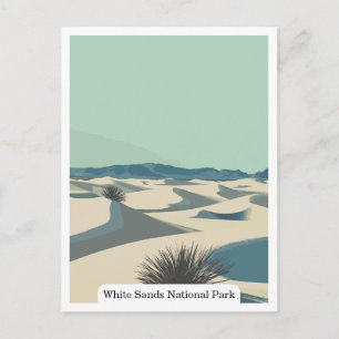 White Sands National Park, New Mexico USA Postkarte
