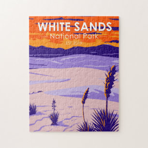 White Sands National Park New Mexico Vintage Puzzle