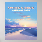 White Sands National Park Sunset Dunes New Mexico Poster (Vorne)
