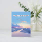 White Sands National Park Sunset Dunes New Mexico Postkarte (Stehend Vorderseite)