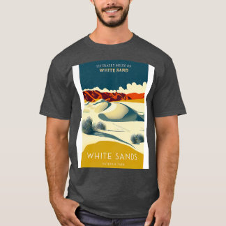 White Sands National Park Travel Poster T-Shirt