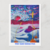 White Sands Nationalpark NM Travel Postcard Postkarte (Vorderseite)