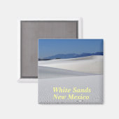 White Sands New Mexico Magnet (Vorderseite/Rückseite)