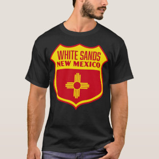 White Sands New Mexico Retail Flaggen Schild gelb T-Shirt