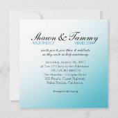 White Sands Starfish FRAGE MICH FÜR IHRE NAMEN IN  Einladung (Rückseite)