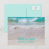 White Sandy Beach Destin Florida Postcard Postkarte (Vorne/Hinten)