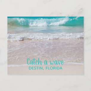 White Sandy Beach Destin Florida Postcard Postkarte