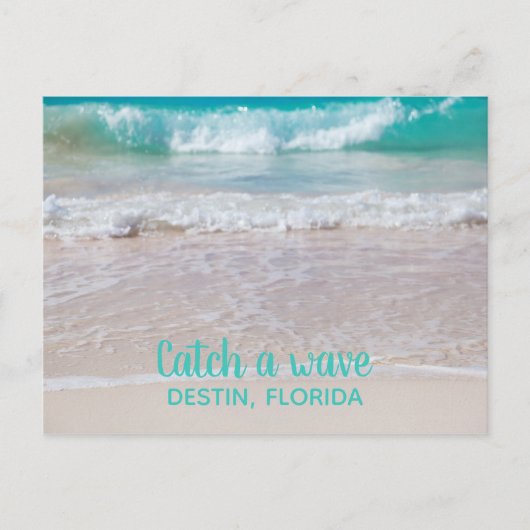 White Sandy Beach Destin Florida Postcard Postkarte (Vorderseite)
