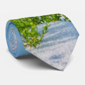 White Sandy Beach Florida Coastline Neck Tie Krawatte (Gerollt)