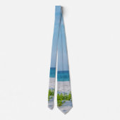 White Sandy Beach Florida Coastline Neck Tie Krawatte (Rückseite)