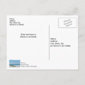 White Sandy Beach Florida Küste Vielen Dank Postkarte (Rückseite)