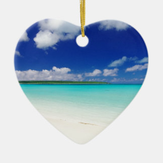 White Sandy Beach, Miyako Island Okinawa Keramikornament