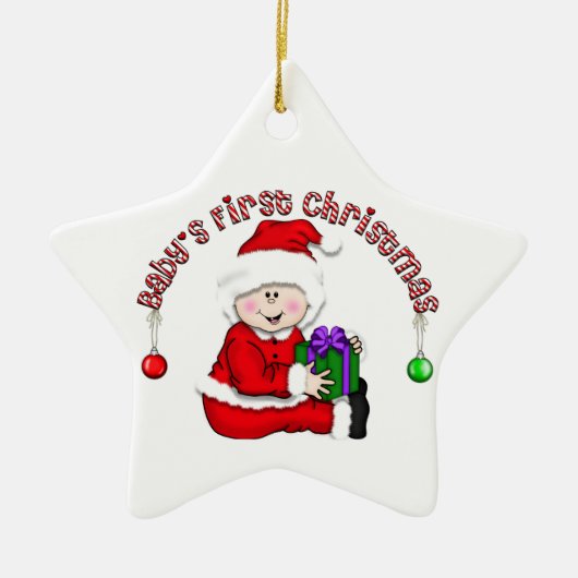 White Santa Baby 1. Weihnachtsschmuck (Vorne)