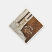 White Satin and Horse Bit Country Western Hochzeit Serviette (Ecke)