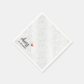 White Satin Damask 40 Jahre Serviette (Ecke)