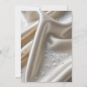 White Satin Roses and Peony Bachelorette Party Einladung (Rückseite)